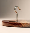 gray stone epoxy wood hook and ring toss details